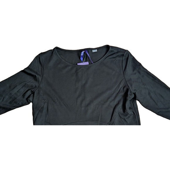 Seraphine Maternity Black Dress Boatneck Ponti Dress Size 12, 3/4 sleeve, NWT - Picture 2 of 12